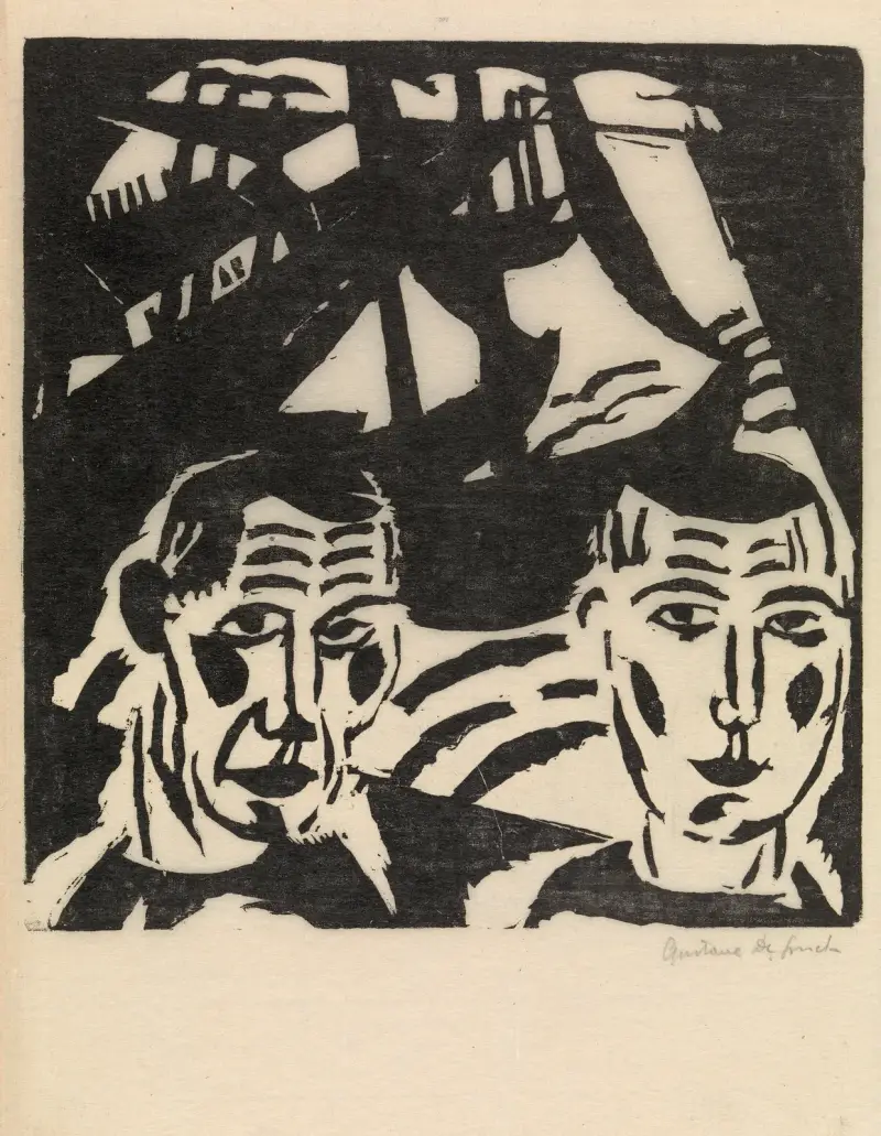 Holländska fiskare av Gustave De Smet