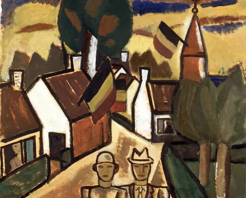 Fair in Deurle (Sint-Martens-Latem) av Gustave De Smet