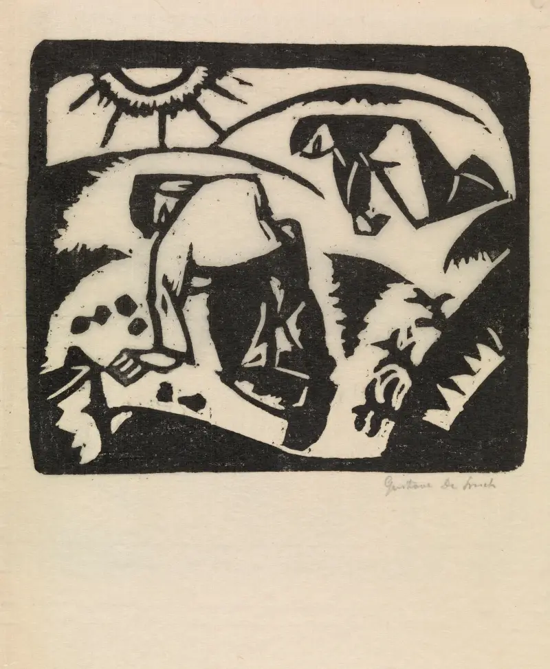 Sklizeň brambor, Gustave De Smet