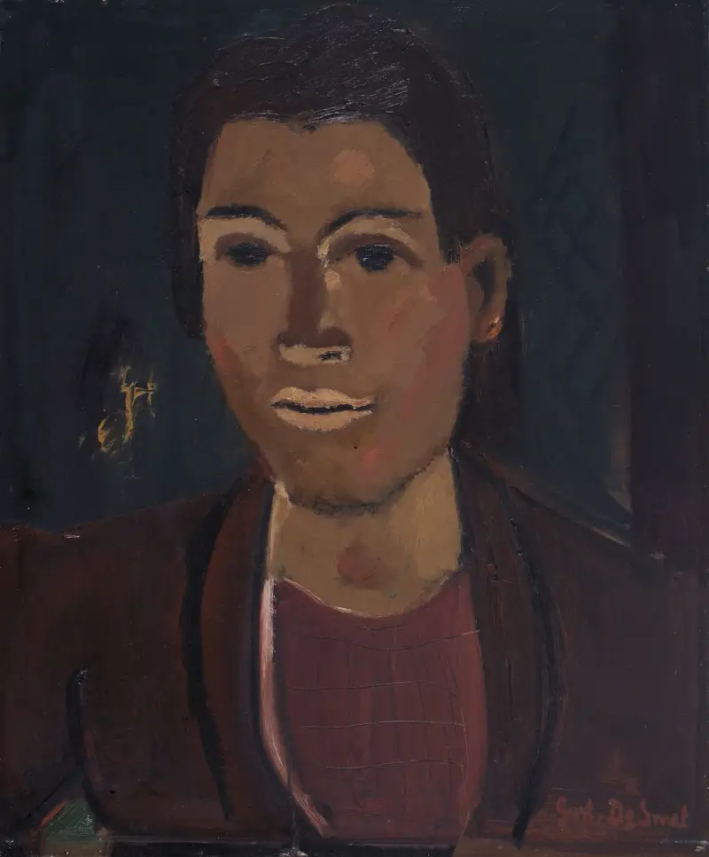 Porträtt av en kvinna av Gustave De Smet