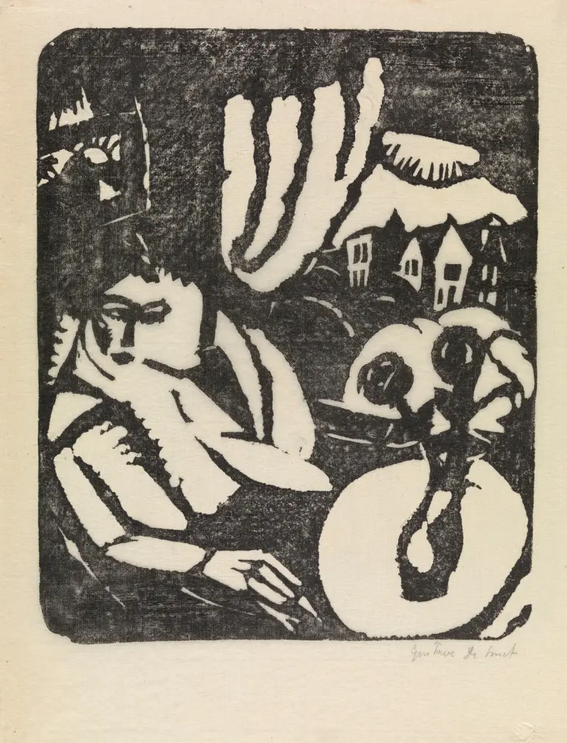 Seated Woman at the Window av Gustave De Smet