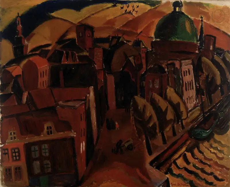 Kyrkan med den gröna kupolen i Amsterdam av Gustave De Smet