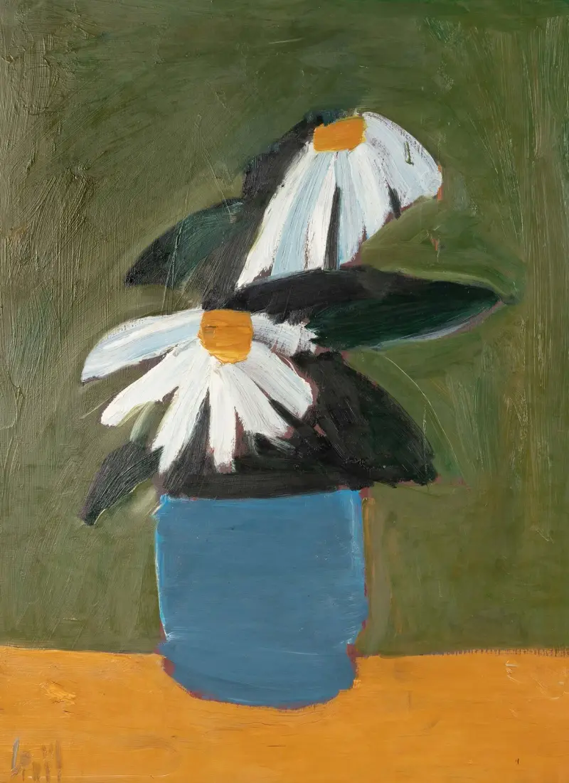 Květiny v modrém květináči, Nicolas De Staël