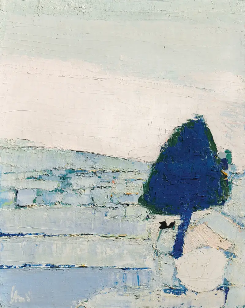 Landschaft der Provence von Nicolas De Staël