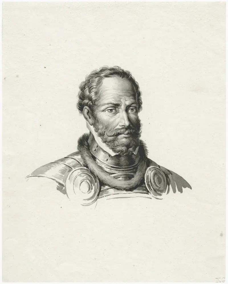 Admiral Lodewijk van Boisot: Brustbild nach rechts von David Humbert de Superville