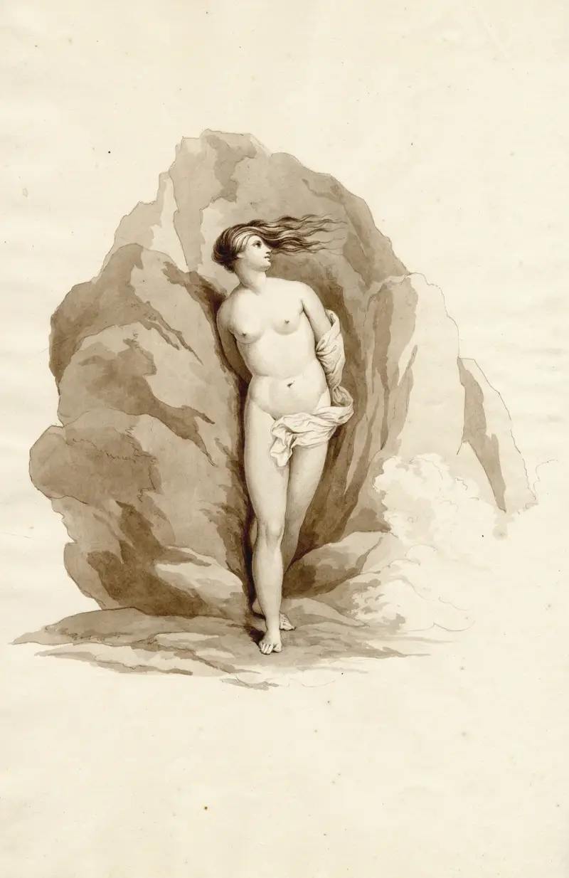 Andromeda: mot Caravaggio av David Humbert de Superville