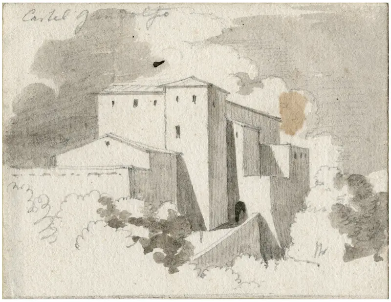 Castel Gandolfo vid Rom av David Humbert de Superville