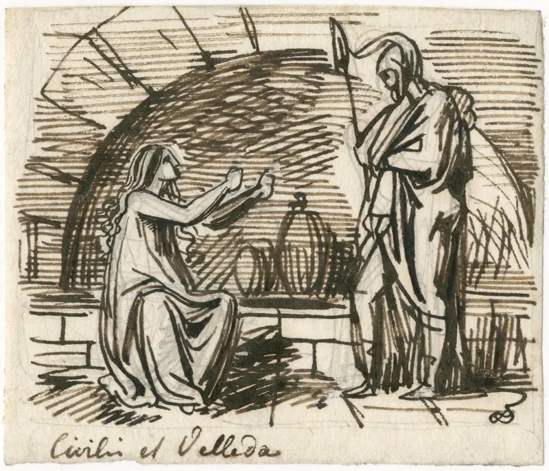 Civilis et Veleda av David Humbert de Superville
