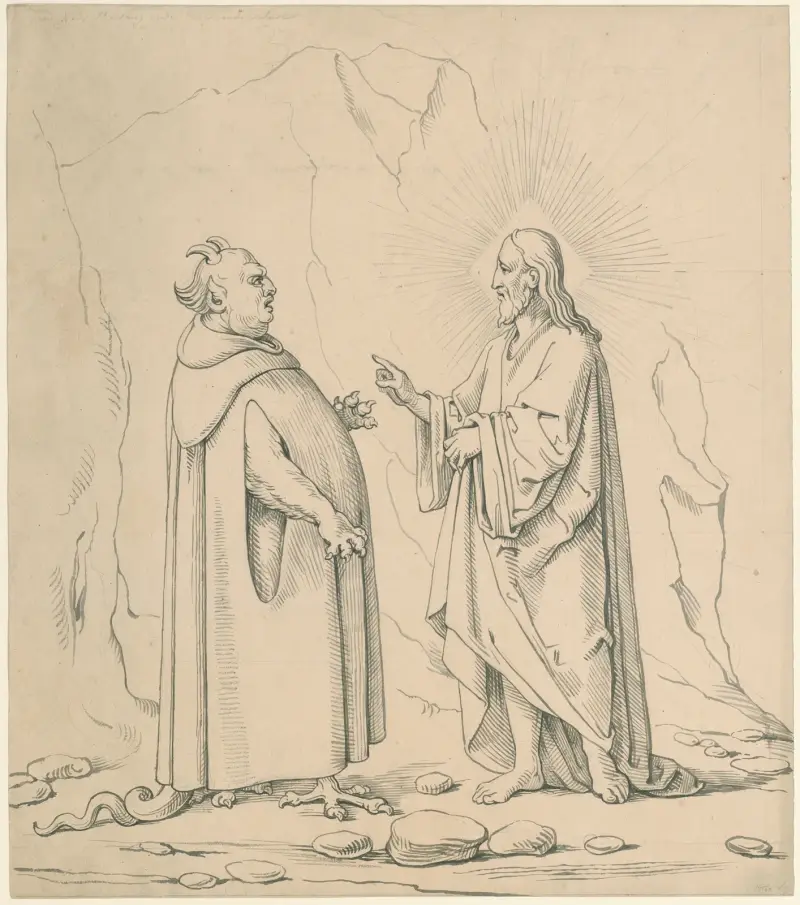 De verzoeking van Christus – nr 2 av David Humbert de Superville