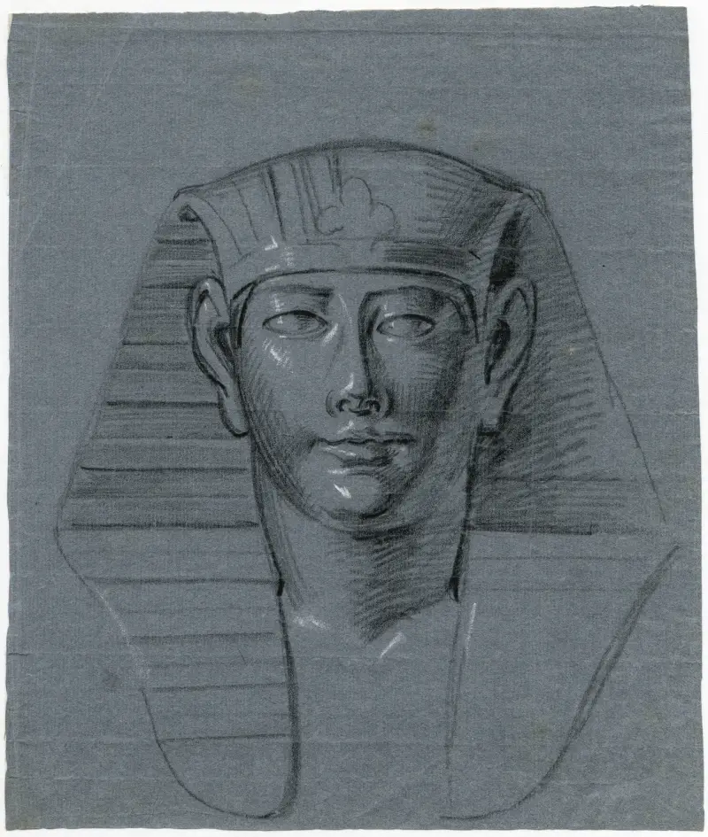 Kopia av en egyptisk staty av David Humbert de Superville