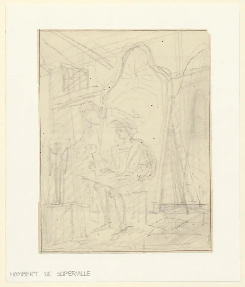 Lucas van Leyden i arbete av David Humbert de Superville