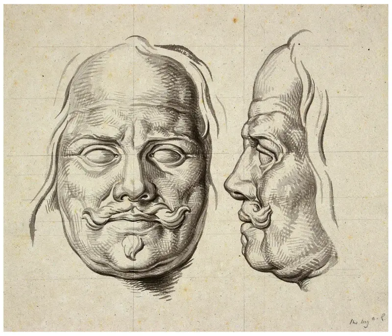 Michiel Adr. de Ruyter: en face och i profil: skulptur av David Humbert de Superville