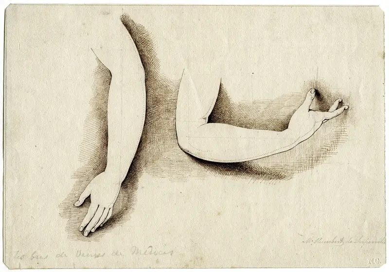 Venus de' Medicis armar av David Humbert de Superville