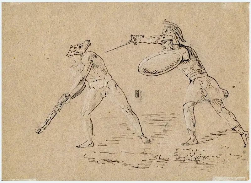 Theseus und der Minotaurus von David Humbert de Superville