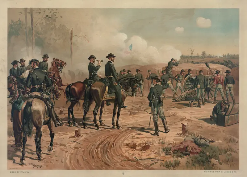 Siege of Atlanta av Thure de Thulstrup