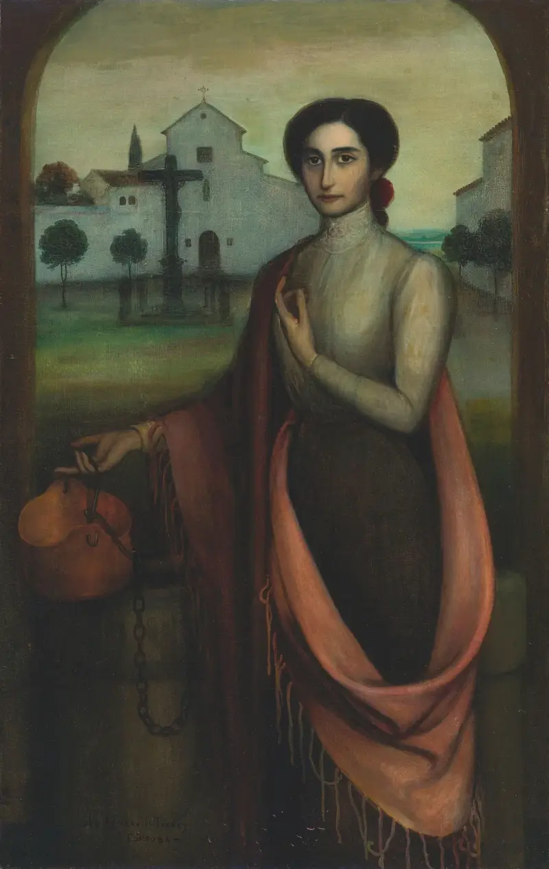 Mädchen am Brunnen von Julio Romero De Torres