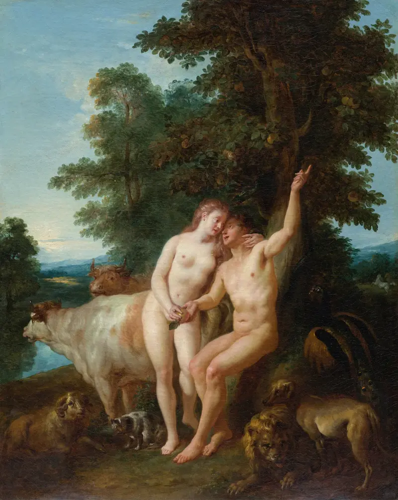Adam und Eva von Jean-François de Troy