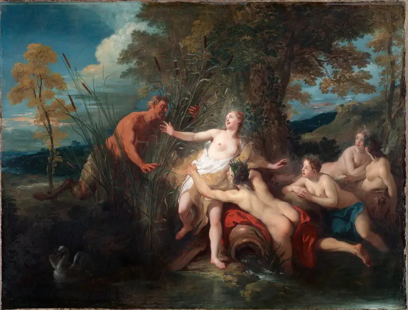 Pan a Syrinx, 1720, Jean-François de Troy