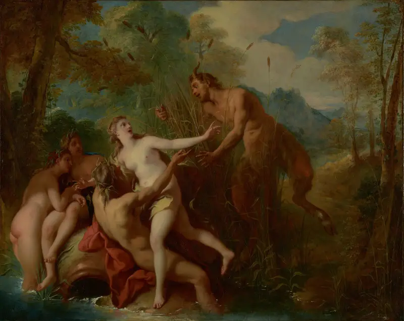 Pan a Syrinx, 1722, Jean-François de Troy