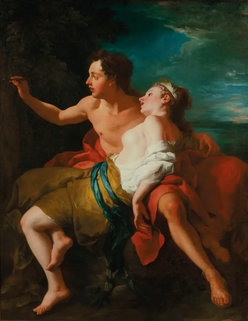 Paris och Oinone av Jean-François de Troy