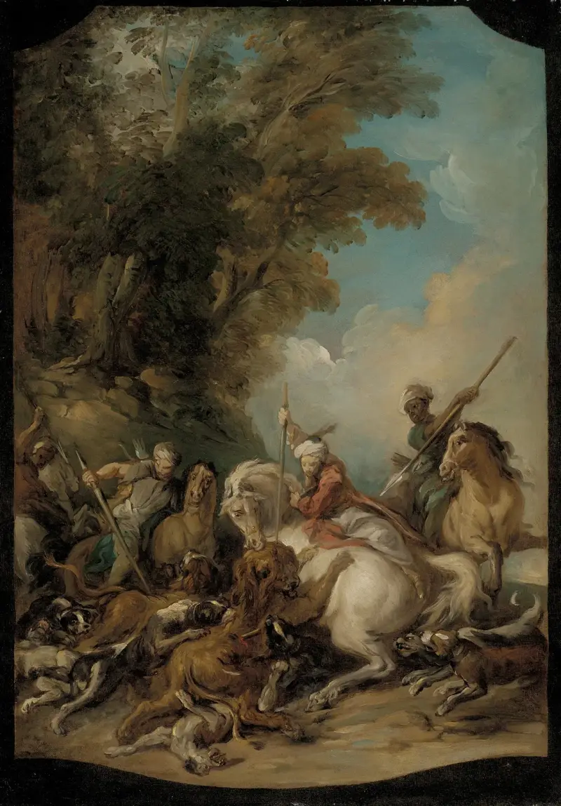 Lejonjakten av Jean-François de Troy