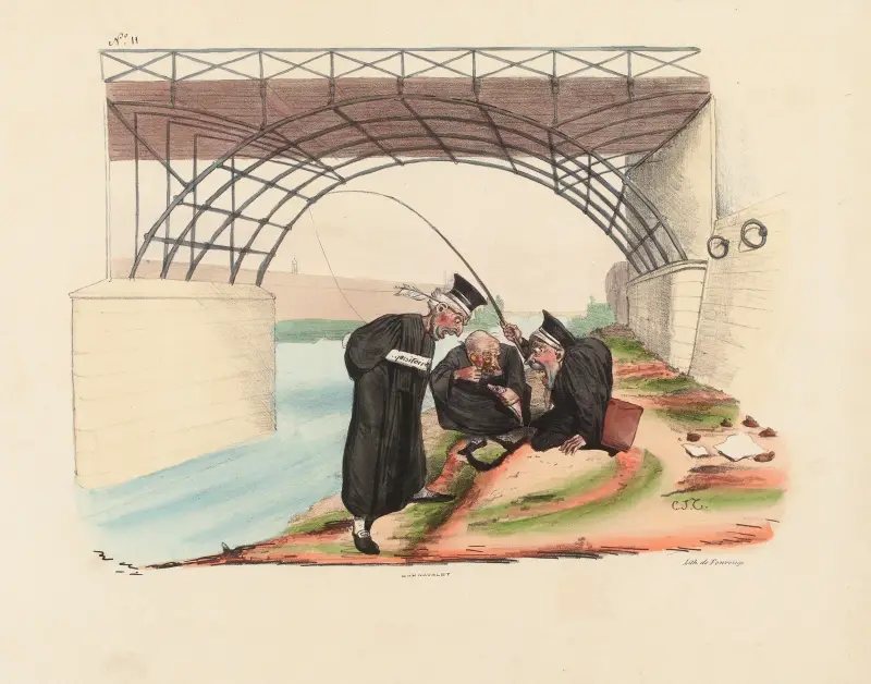 Ah Tonnerre de D. Voilà le Goujon Républicain ou je ne m’y connais pas von Charles-Joseph Traviès de Villers