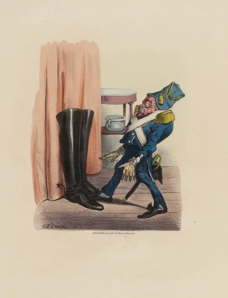 Avec un garde du corps Vengeance av Charles-Joseph Traviès de Villers