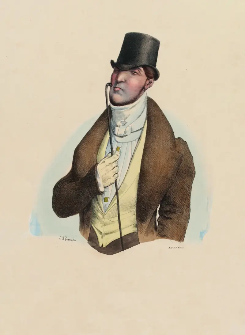 Fashionable von Charles-Joseph Traviès de Villers