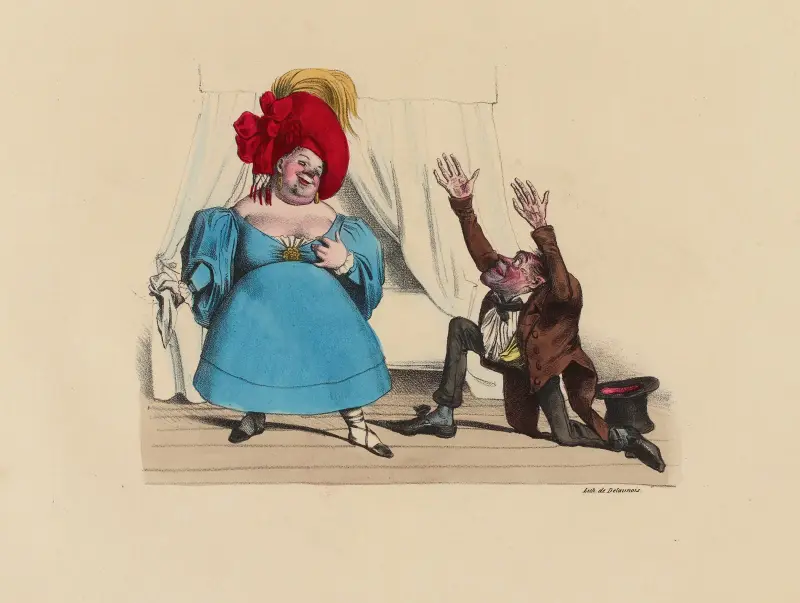 Foi de Mayeux, j’adore les grosses av Charles-Joseph Traviès de Villers