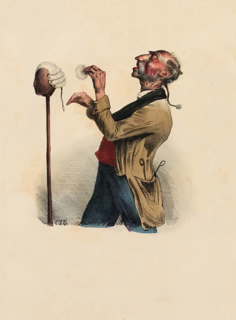 Il auront beau faire, il y auratoujours…des perruques av Charles-Joseph Traviès de Villers