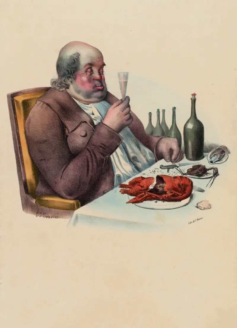 Den magra middagen av Charles-Joseph Traviès de Villers