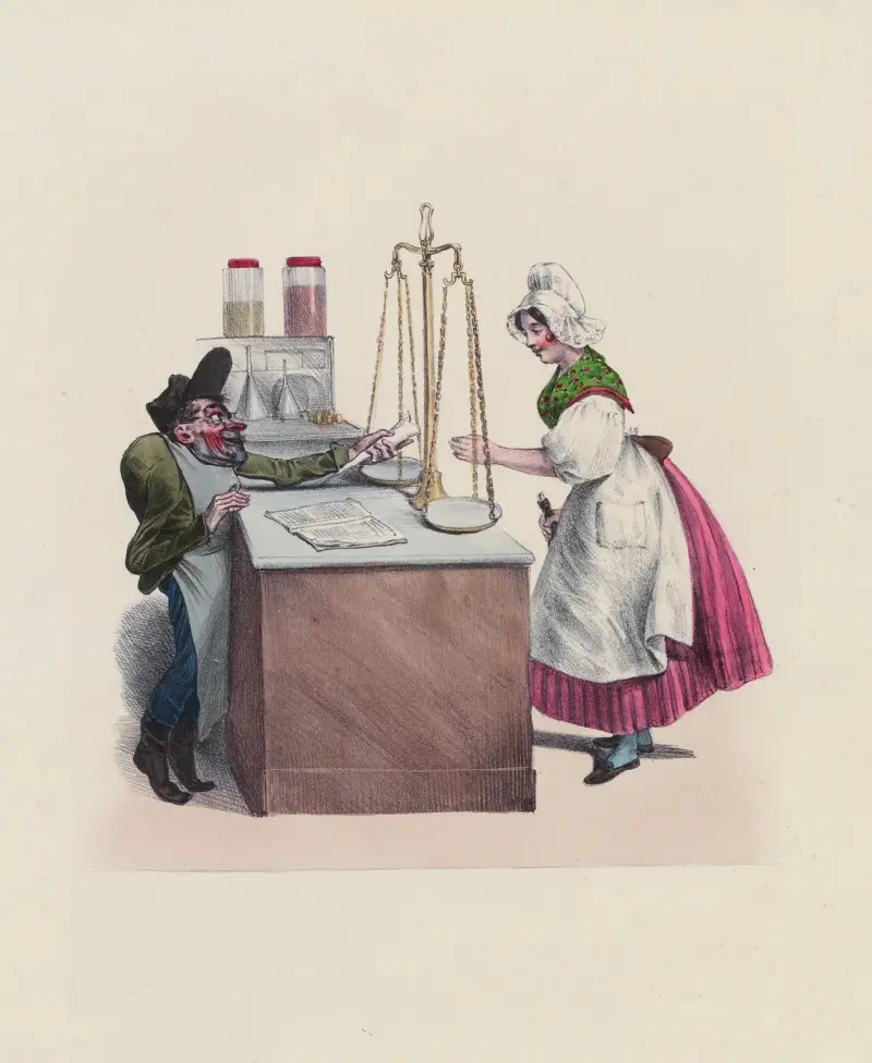 Mayeux épicier av Charles-Joseph Traviès de Villers