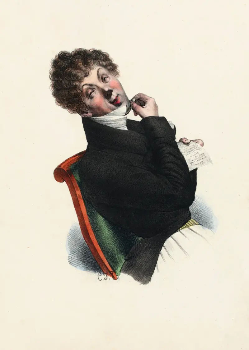 Monsieur J. av Charles-Joseph Traviès de Villers