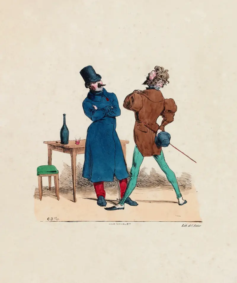 Monsieur je vous laisse le choix des armes av Charles-Joseph Traviès de Villers