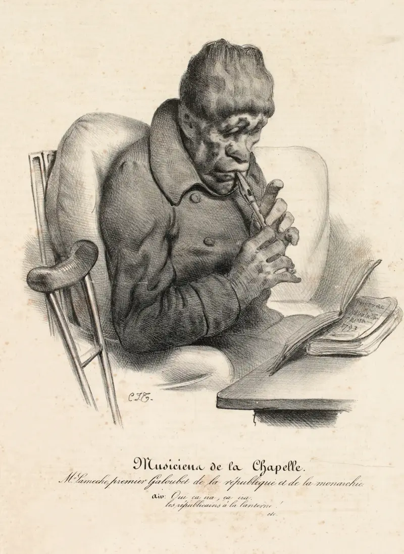 Mr. Lameche, premier Galoubet de la république et de la monarchie av Charles-Joseph Traviès de Villers