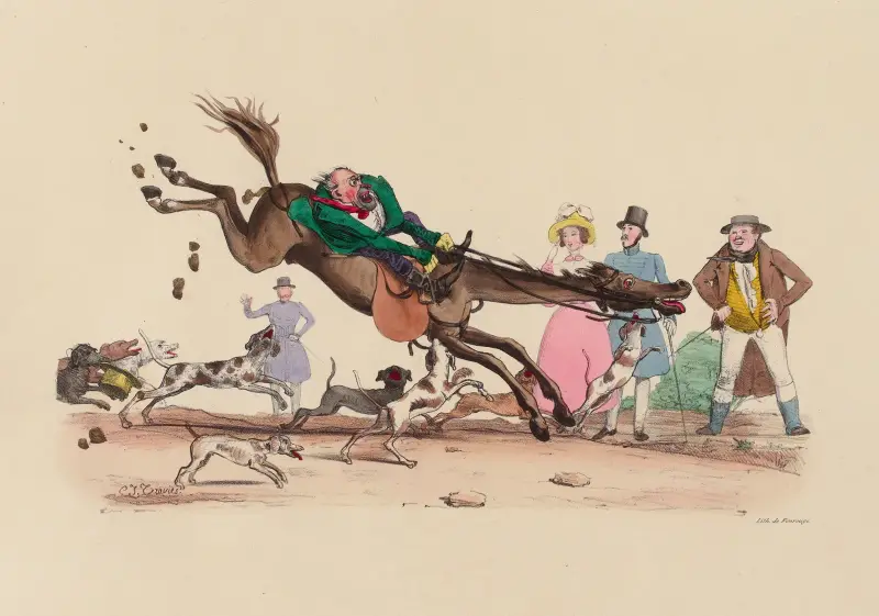 Mr. Mahieu, a une peur de chien av Charles-Joseph Traviès de Villers