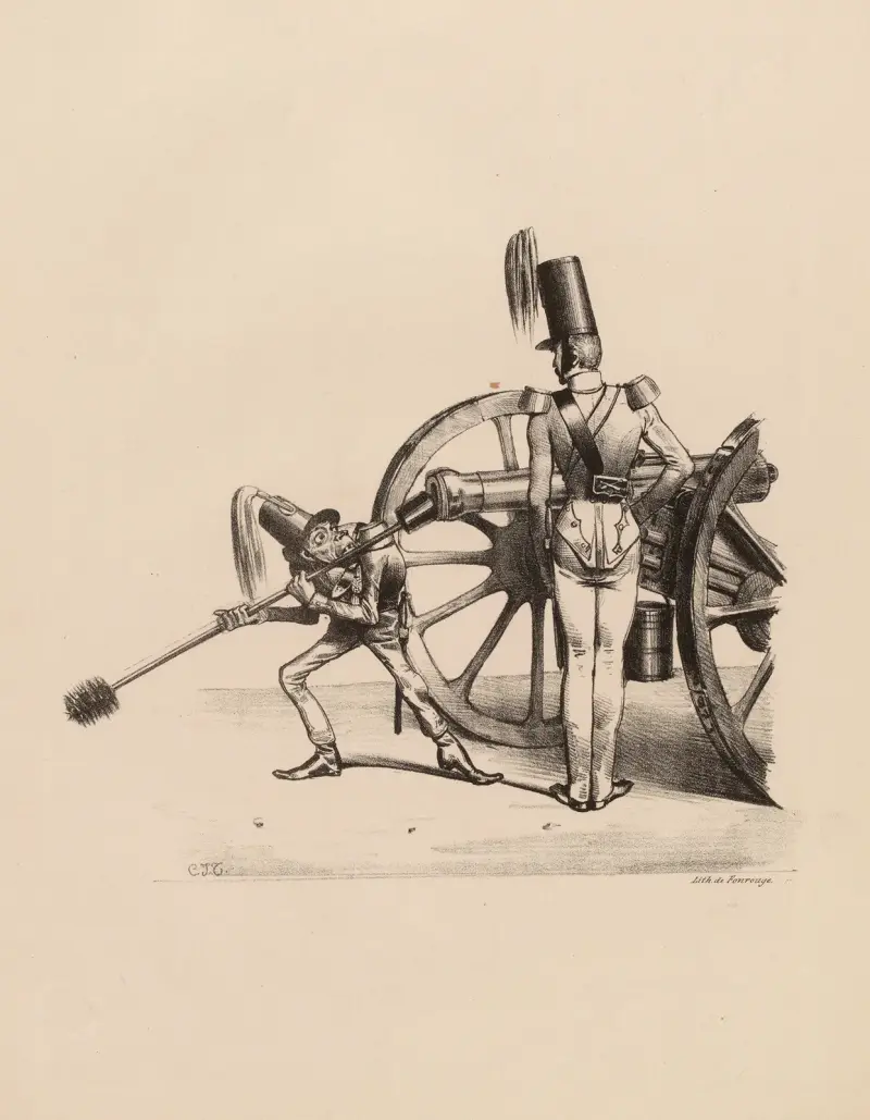 Herr Mahieu, artillerist av Charles-Joseph Traviès de Villers