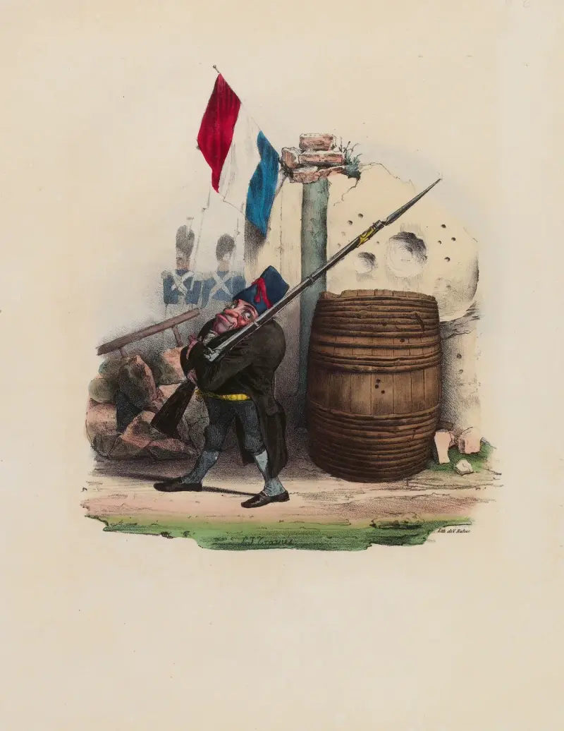 Mr. Mahieu. D’aplomb.. Et solide au poste tonnerre de D av Charles-Joseph Traviès de Villers
