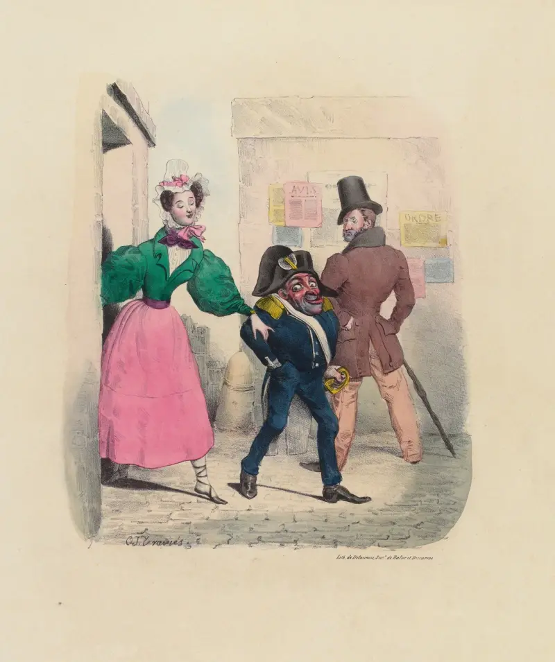 Pas possible.. Je suis de service.. En revenant je ne dis pas av Charles-Joseph Traviès de Villers