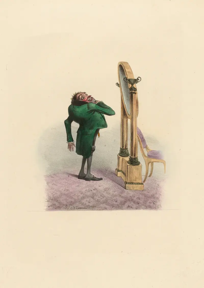 Polissonne de boulle. En fais tu des caprices av Charles-Joseph Traviès de Villers