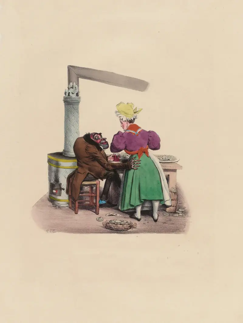 Qué qu’ça te fait ma bonne, nous sommes seuls av Charles-Joseph Traviès de Villers