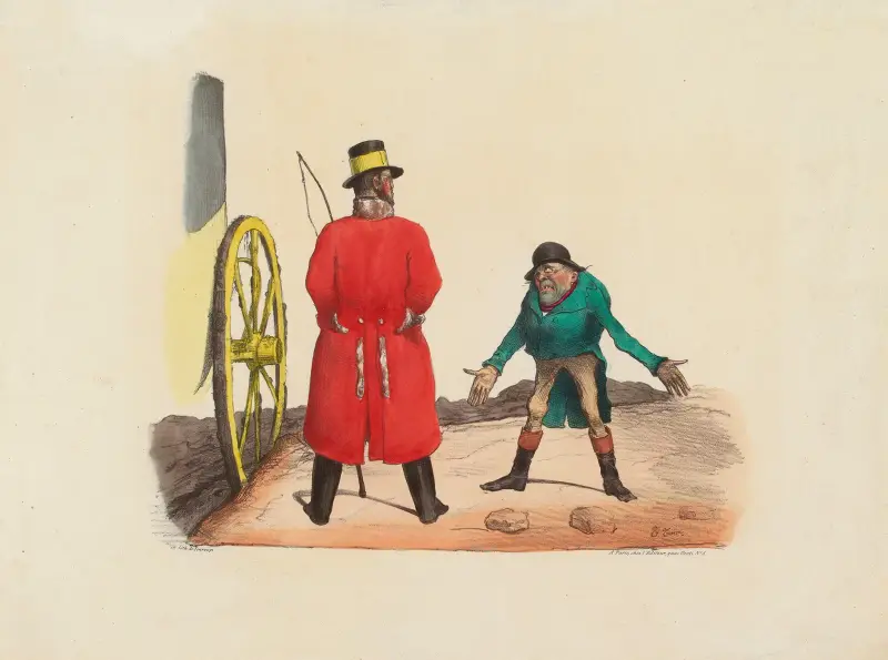 Du kan inte köra bil, stackars pojke av Charles-Joseph Traviès de Villers