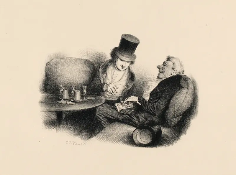 Un scélérat de neveu.3.Eh.Eh.coquin c’est agréable à voir n’est-ce pas et à changer av Charles-Joseph Traviès de Villers