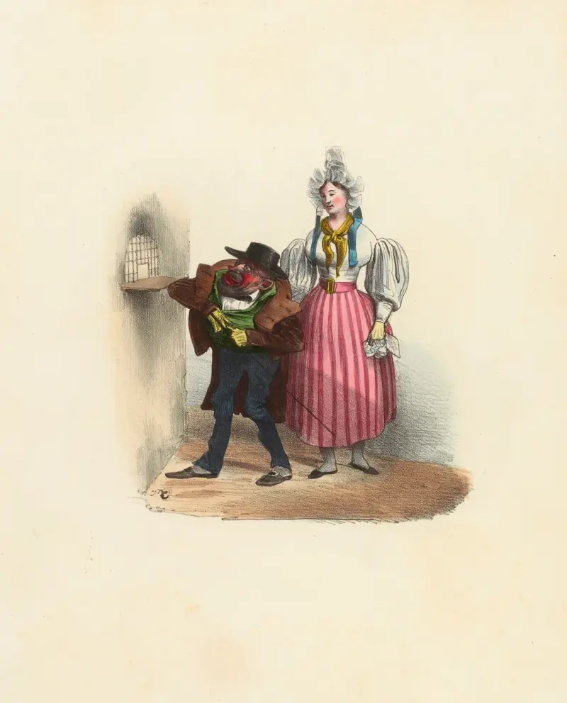 Une loge grillée. Tonnerre de D av Charles-Joseph Traviès de Villers