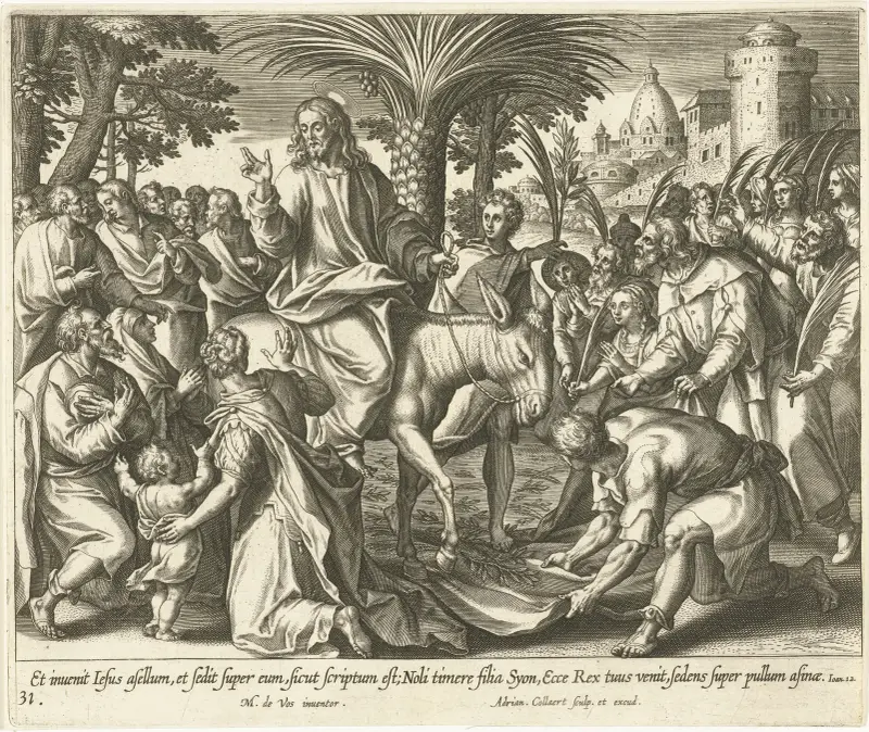 Kristův vjezd do Jeruzaléma, Maerten De Vos