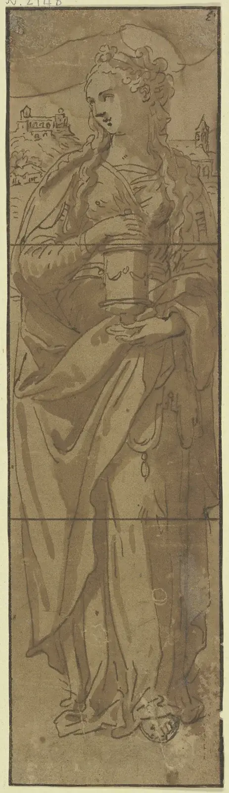 Den heliga Maria Magdalena med salbägaren av Maerten De Vos
