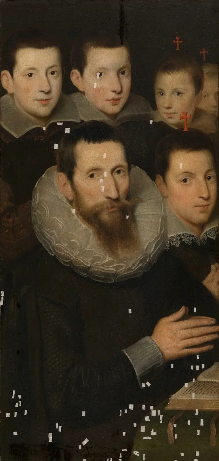 Donator z pięcioma synami, Cornelis de Vos