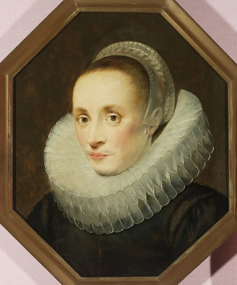 Portrait of Margarita de Vos av Cornelis de Vos