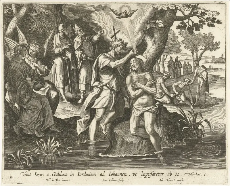 Chrzest Chrystusa, 1598, Maerten De Vos