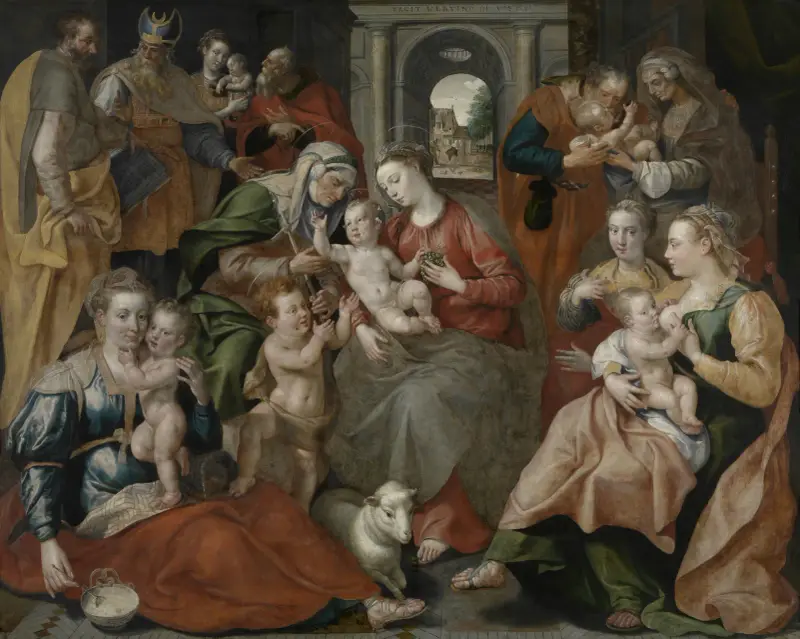 The Family of Saint Anne av Maerten De Vos